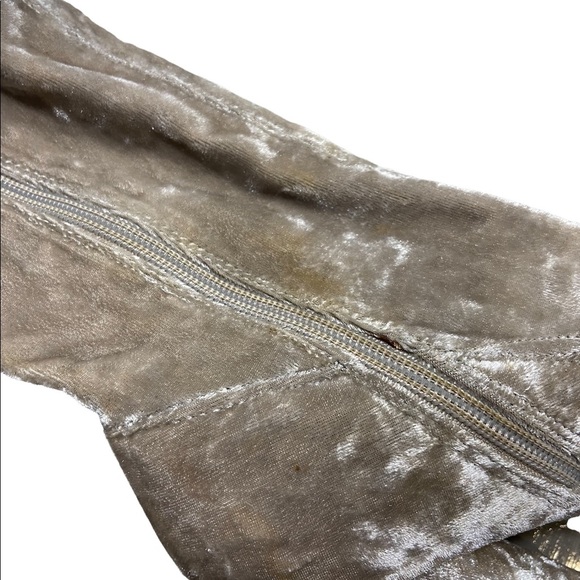 Cape Robbin Paw-27 (6) gray  Stretchy Pointy Toe Thigh High Block  Boot - Picture 10 of 14